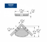 GROHE ESSENTIALS JABONERA DUCHA 200mm